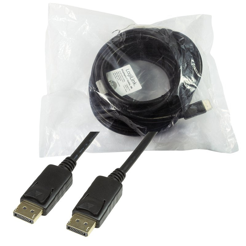Logilink CV0077 Cable DisplayPort 10M Black