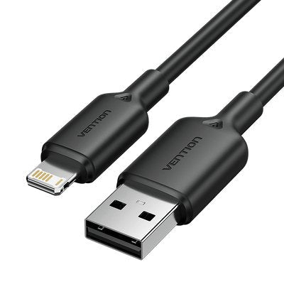 Vention USB Cable 2.0 Lightning Lambh USB Male Lightning Male 480Mbps 2M Black