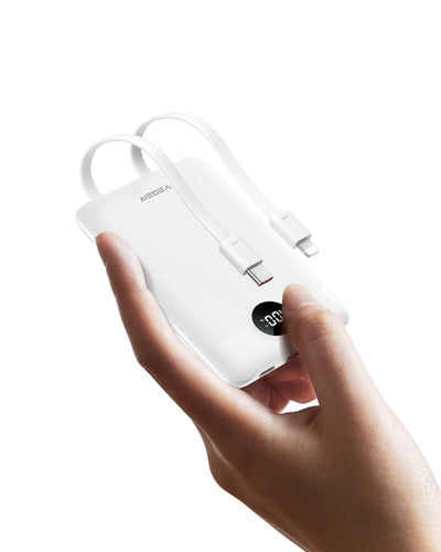 Veger Charger Powerbank C11 10000MAH Small 22W VG-W1170-W With Cables White — image 1