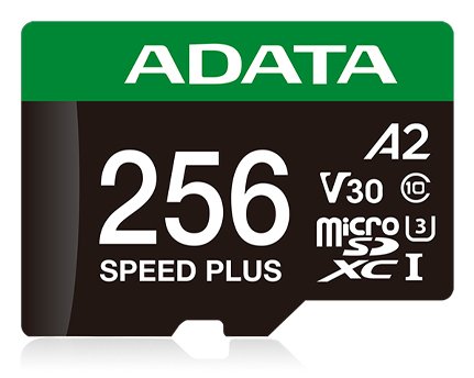 ADATA Speed Plus Microsdxc 256GB, Memory Card Uhs-i U3, Clase 10, V30, A2 UD256GUI3V30A2SP-RA1