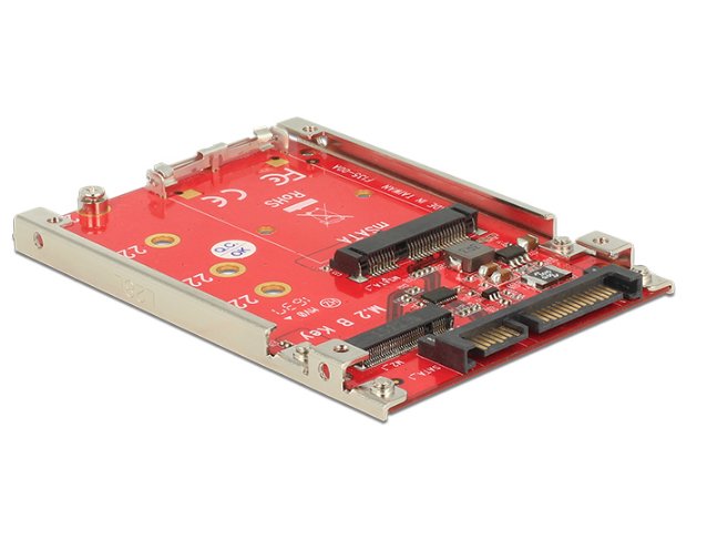 Delock Convertidor 2.5'' SATA 22 Pin M.2 / Msata 7MM