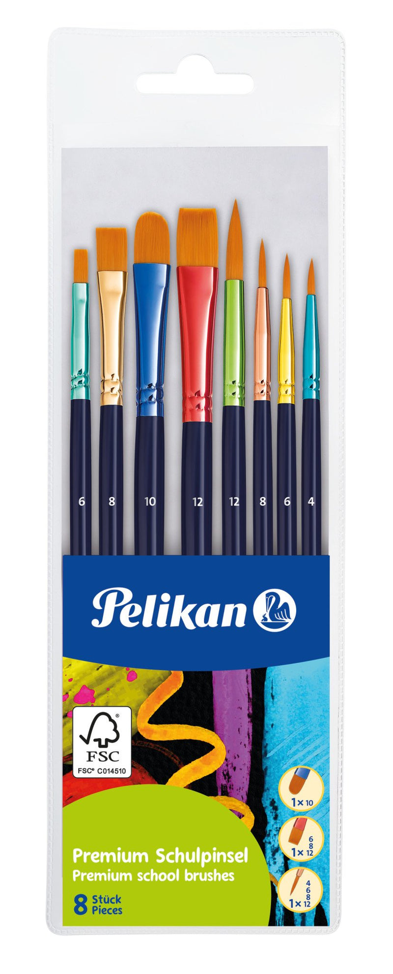 Pelikan 701181 Pincel Bellas Artes 8 Pieces