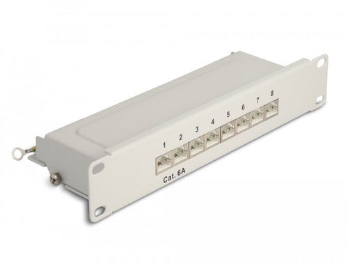 Delock Panel Conexiones 10 8 Ports CAT.6A 1U Grey — image 1