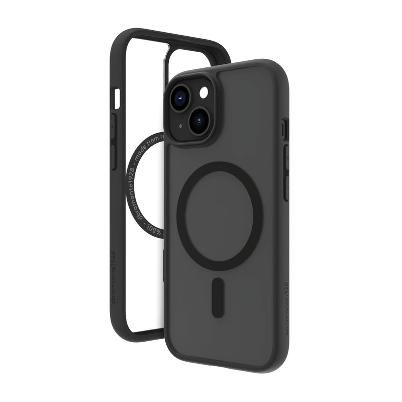 DBRAMANTE1928 Grenen Housing Rear Phone Mobile Phone Compatibilidad With Magsafe Plastic Black Apple Iphone 13