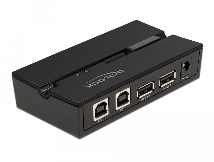 Delock Conmutador USB 2.0 2 PC a 2 Dispositivos, Conmutador USB 11492