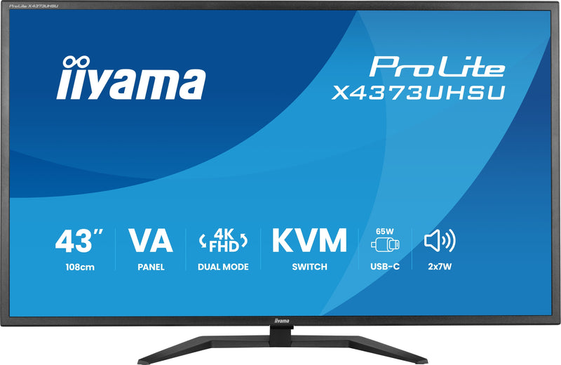 Iiyama Monitor 43 Prolite X4373UHSU-B2 - LED