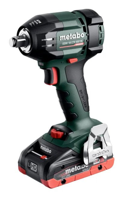 Metabo Atornillador Impacto Wireless Ssw 18 Ltx 550 Bl – 18V, 550 Nm, Square Outdoor 1/2, Without Escobillas,