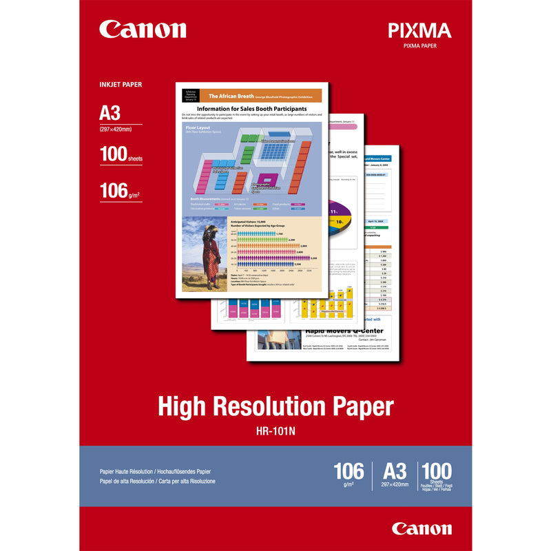 Canon Hr 101 Na 3, 100 Hojas 106G Paper