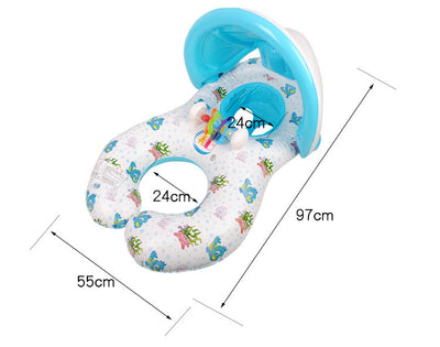 Thicken Environmentally Friendly Swimming Ring With Bell For Mother And Child
