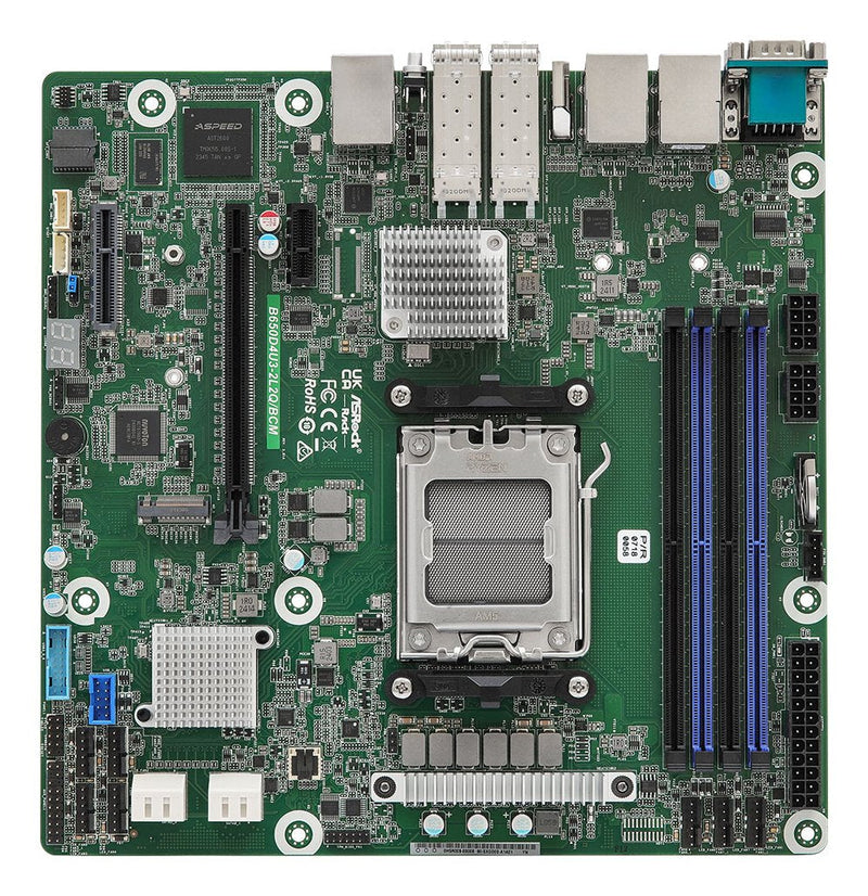Asrock Motherboard B650D4U3-2L2Q/Bcm Micro-atx Socket AM5 Single