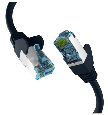 Efb RJ45 Network Cable With CAT.7 Rohcable Black 1,5M