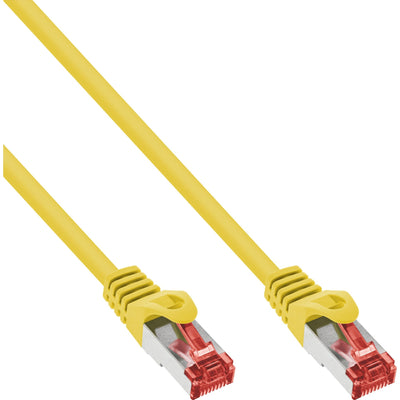 Inline® Network Cable S/FTP Pimf CAT.6 250MHZ Cobre Halogen Free Yellow 0.25M — image 1
