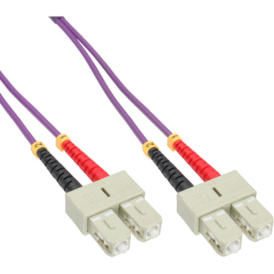 Inline Cable Duplex Fibre Optic Sc/Sc 50/125?M OM4 7.5M — image 1