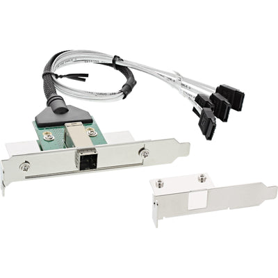 Inline® Sas HD Bracket With Cable Ext. SFF-8644A Int. 4X SATA 0.5M — image 1