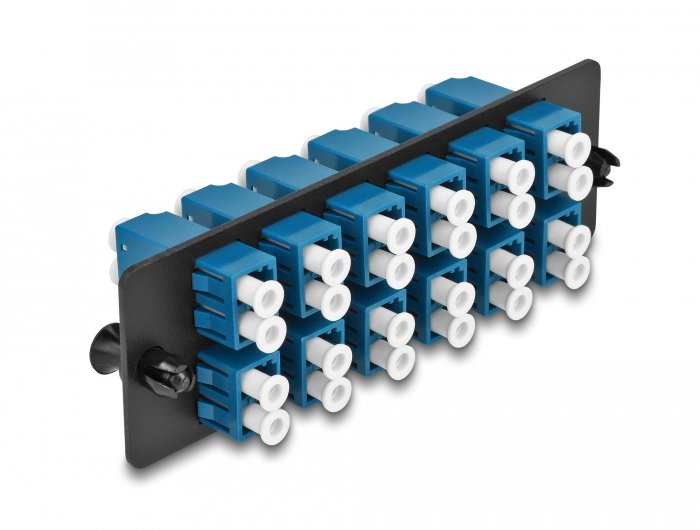 Delock Lwl Adapter Panel Lc Duplex Upc 12 Port Blue