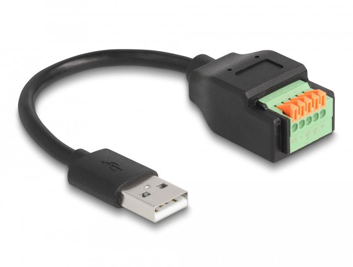 Delock USB 2.0 Cable Typ-a St Terminalblock Adapter 15CM