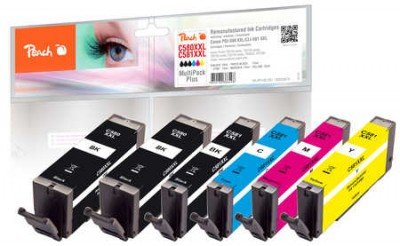 Peach Ink Canon 580XXL / 581XXL, Pea, Multiplus, Rem, Fw Com PI100-397