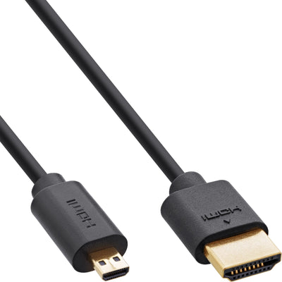 Inline Slim Ultra High Speed HDMI Cable Am/Dm (micro) 8K4K Black 2M — image 1