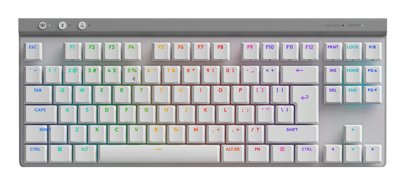 Logitech Keyboard English G G515 Set RF Wireless + Bluetooth QWERTY Ee.uu. White
