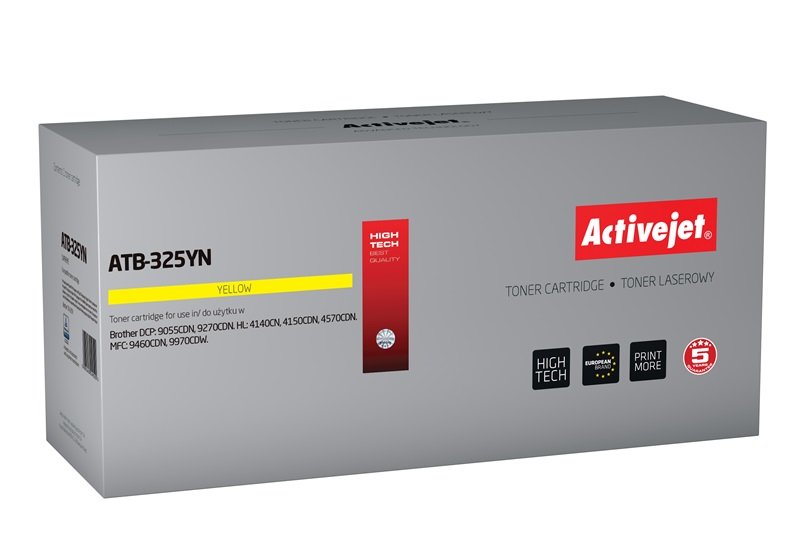 Activejet Toner Compatible Brother TN-325Y - Supreme - 3500 Páginas - Yellow