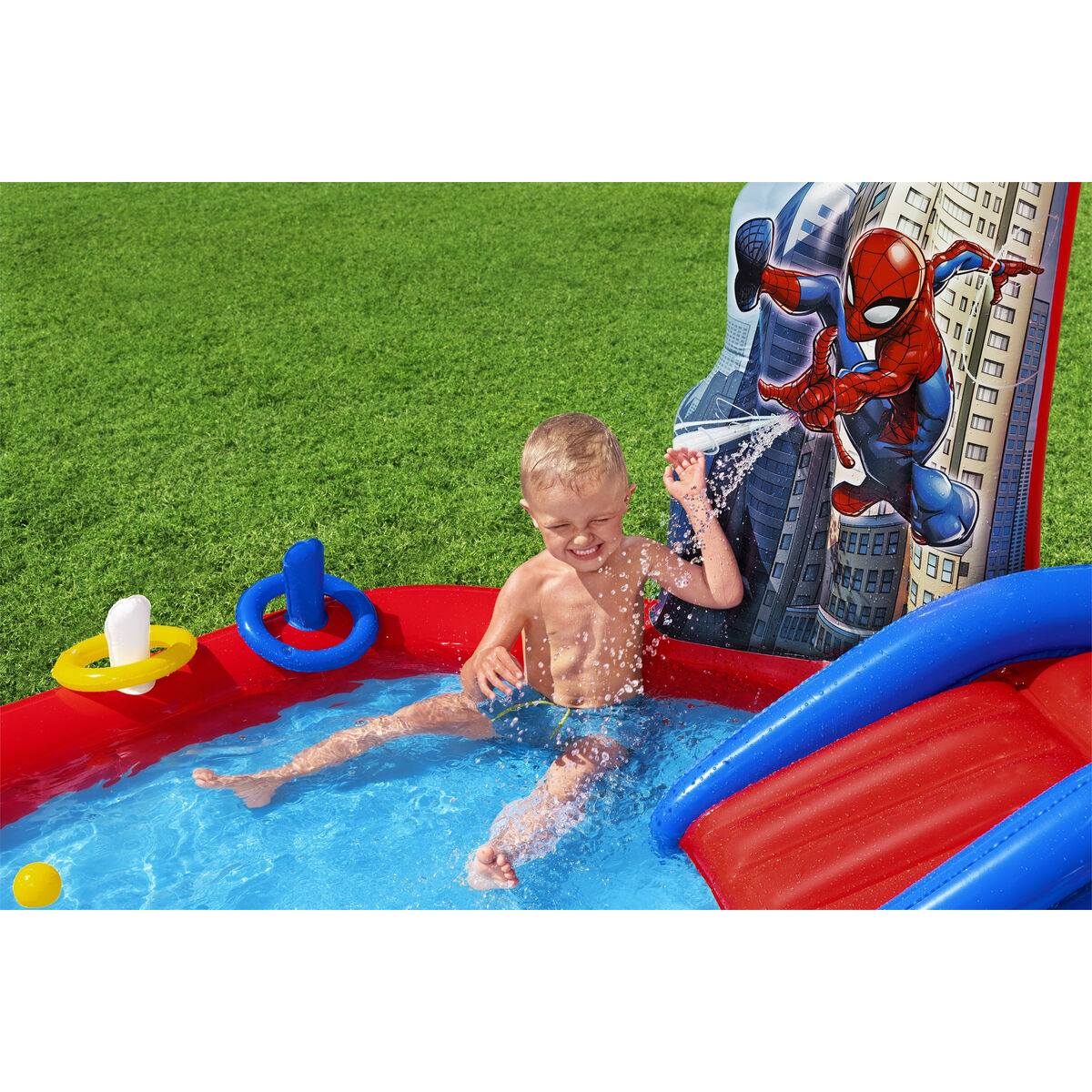 Bestway Children's Pool Bestway Spiderman 211 X 206 X 127 Cm Playground