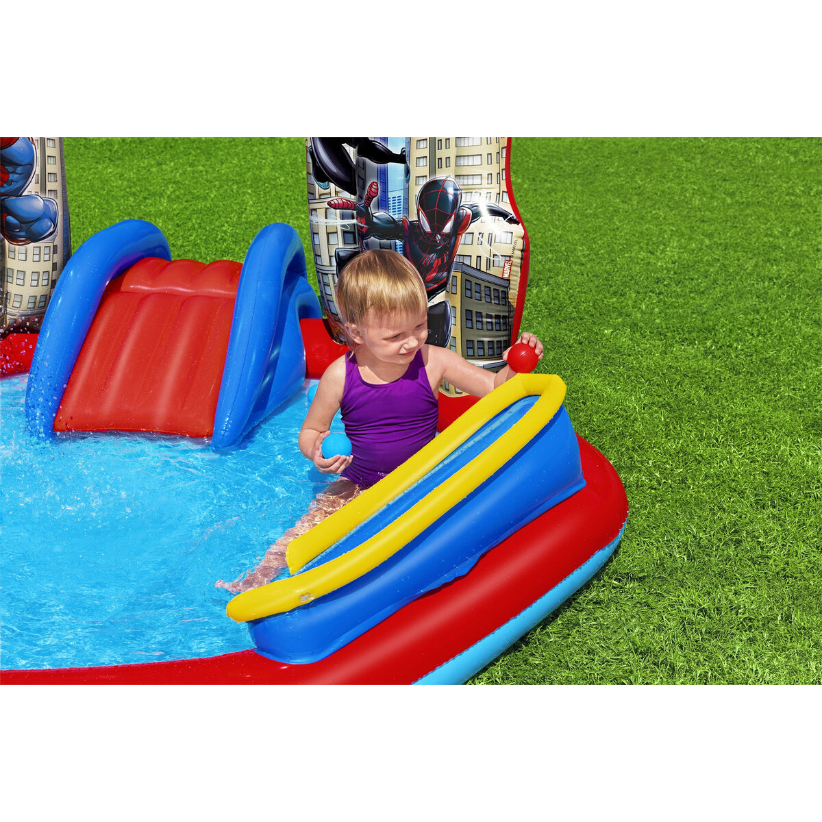 Bestway Children's Pool Bestway Spiderman 211 X 206 X 127 Cm Playground