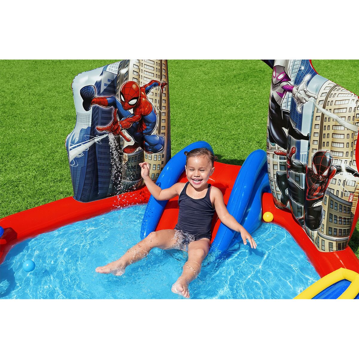 Bestway Children's Pool Bestway Spiderman 211 X 206 X 127 Cm Playground