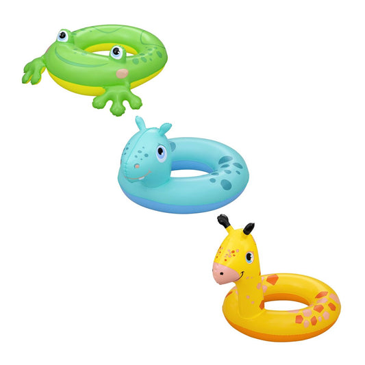 Bestway Inflatable Animal Float Assorted 64X60/68X66/73.5X66 Cm 3-6 Years Beach Pool