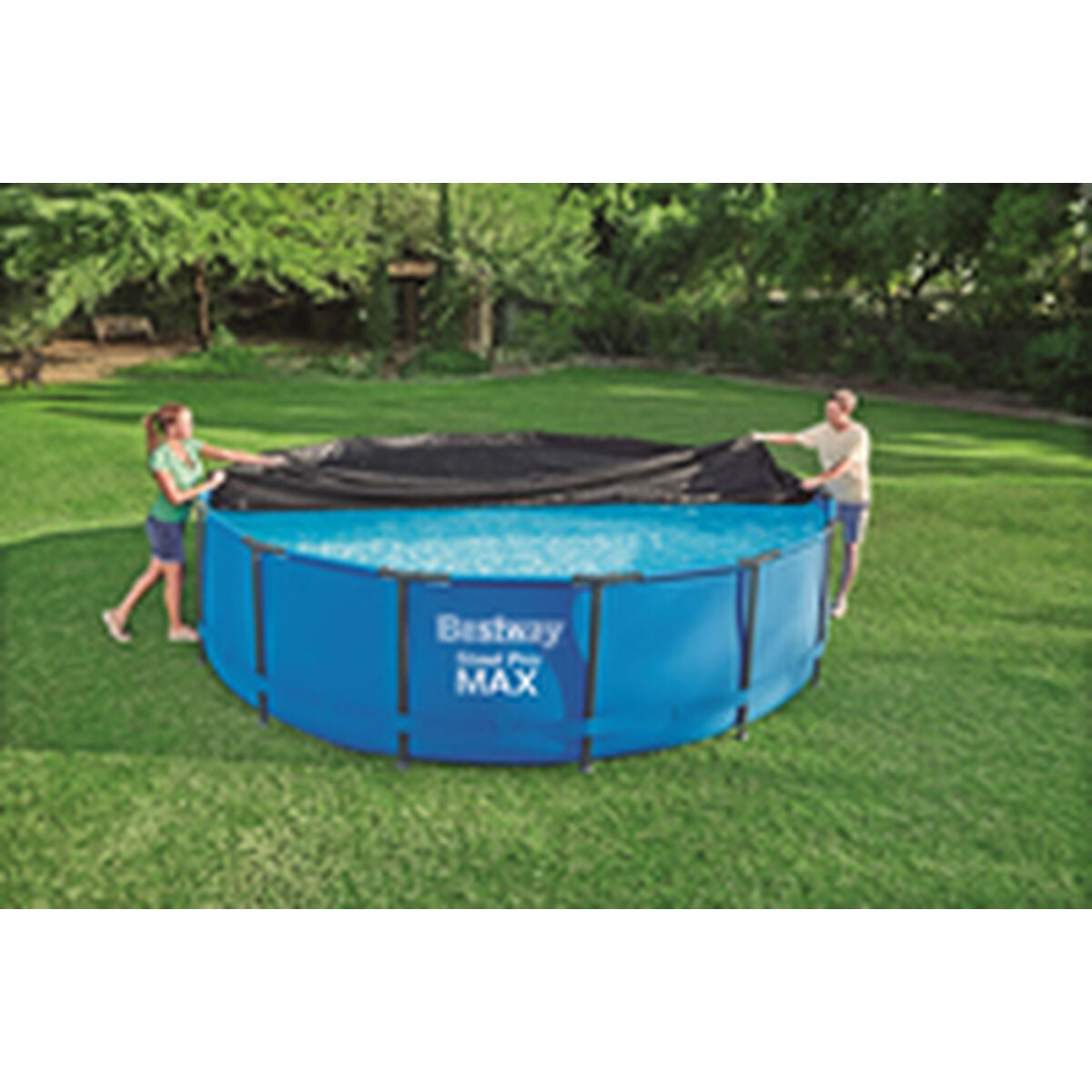 Bestway Swimming Pool Cover Bestway Black Ø 457 Cm (1 Unit)