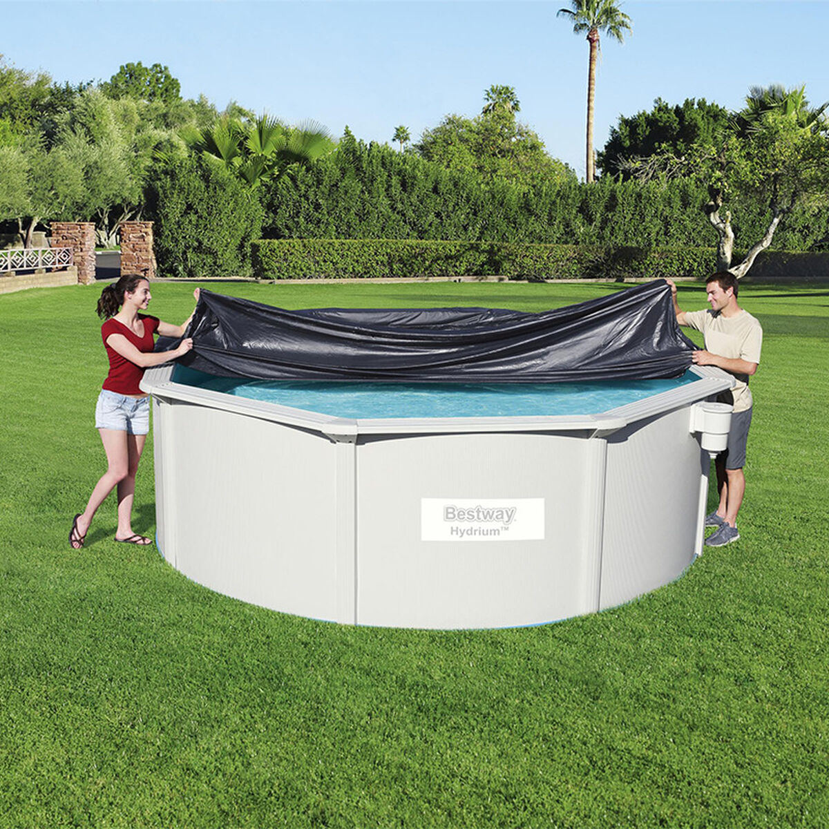 Bestway Swimming Pool Cover Bestway Black Ø 401 Cm (1 Unit)