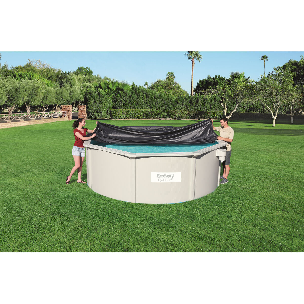 Bestway Swimming Pool Cover Bestway Black Ø 401 Cm (1 Unit)