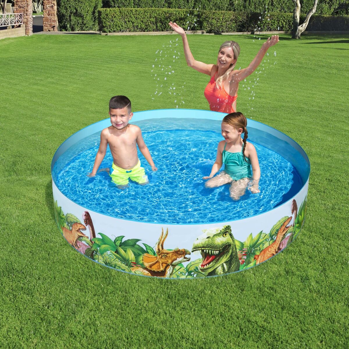 Bestway Inflatable Paddling Pool For Children Bestway Dinosaurs 183 X 38 Cm