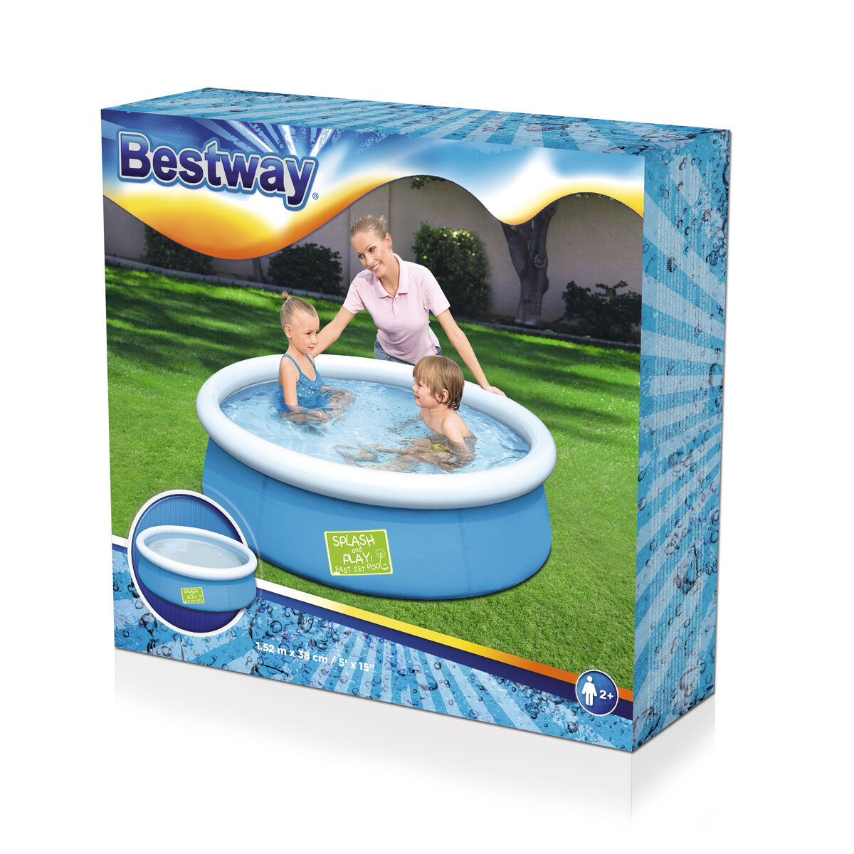 Bestway Inflatable Paddling Pool For Children Bestway 477 L 152 X 38 Cm