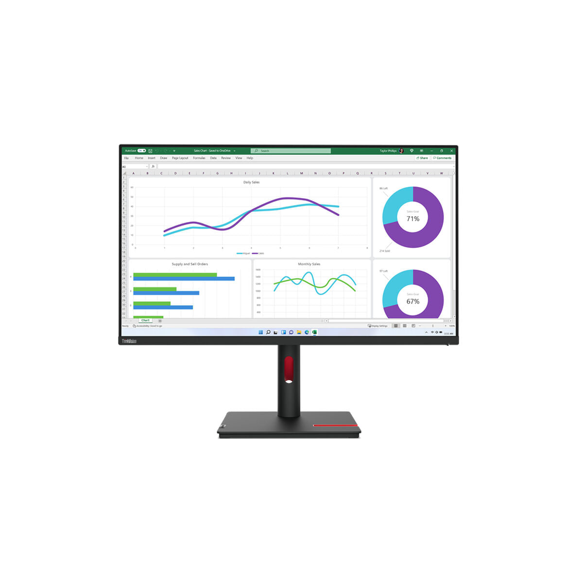 Lenovo Monitor Lenovo Thinkvision T32P-30 32" Ips Led