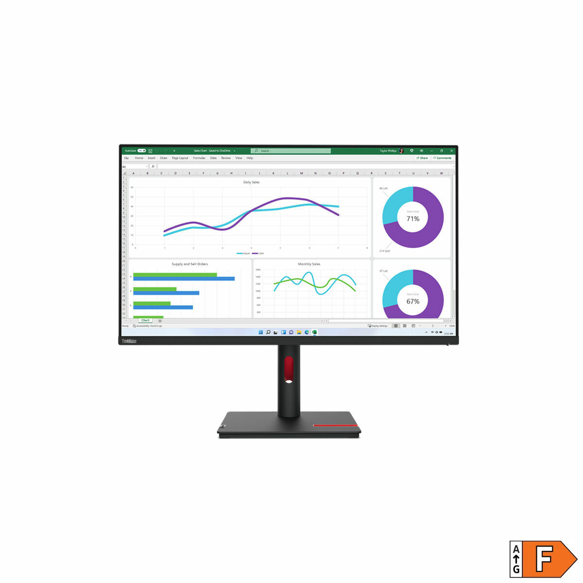 Lenovo Monitor Lenovo Thinkvision T32P-30 32" Ips Led