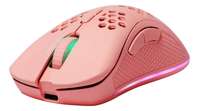 Deltaco PM80 Gaming Mouse Wireless Ultraleicht RGB Pink — image 1