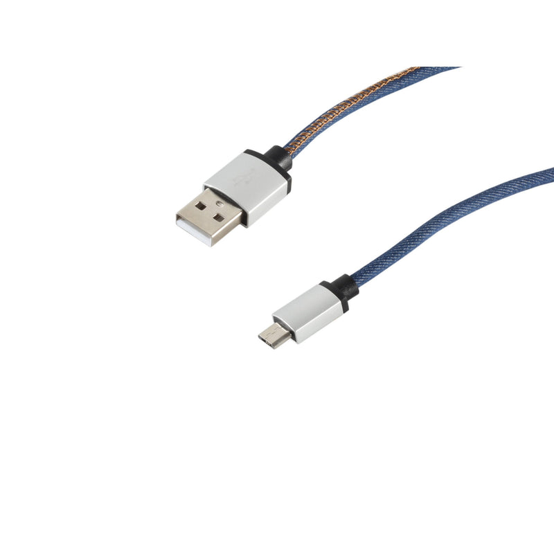 S-conn 14-50029 USB Cable 2M USB 2.0 USB a Micro-usb B Blue