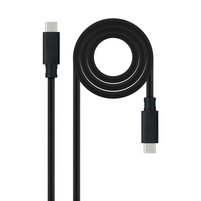 Nanocable USB Cable 3.1 GEN2 5A USB-C/M-usb-c/M 1.5M - Black — image 1