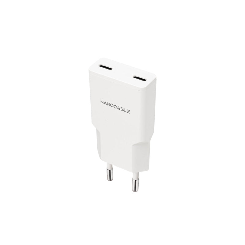 Nanocable Charger Wall 2x USB-C Pd 30W White 2x USB Type-c / 30W/ White