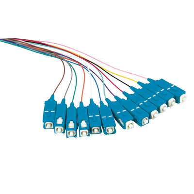 Fiber Pigtail Set 12 X Sc OS2 2M, Colored, Blue Connector — image 1