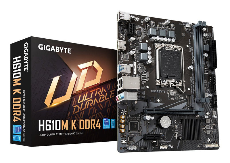 Gigabyte Motherboard H610M K DDR4 Socket 1700 microATX