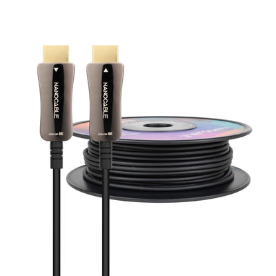 Nanocable HDMI Cable V2.1 Aoc Male a HDMI V2.1 Male 40M - 8K@60HZ 4K@120HZ 48Gbps - Black — image 1