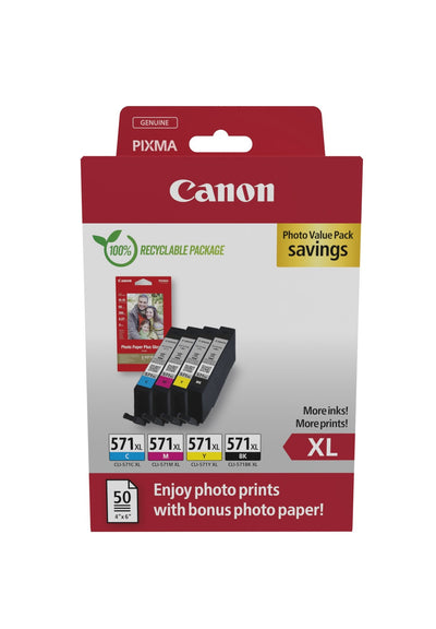 Canon Paquete Económico CLI-571 XL Bk/C/M/ And — image 1