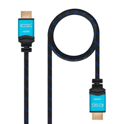 Nanocable HDMI Cable V2.0 Male a HDMI V2.0 Male 1.50M - 4K@60HZ 18Gbps - High Speed - Recubierto Nylon Trenzad — image 1
