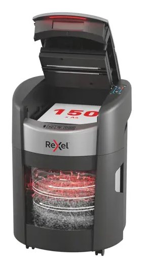 Rexel Trituradora Shredmax Autofeed + 150X, P4, 150 Hojas, Bucket 15 L