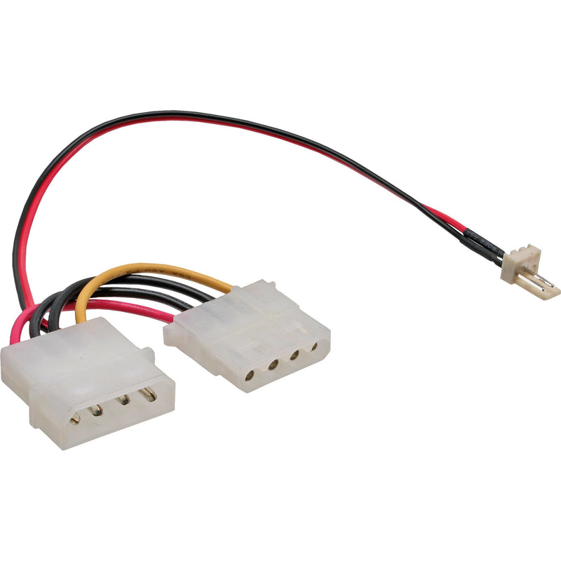 Inline Adapter Fan Fan 3 Pines a Power Supply 4 Pines 12V 0.3M