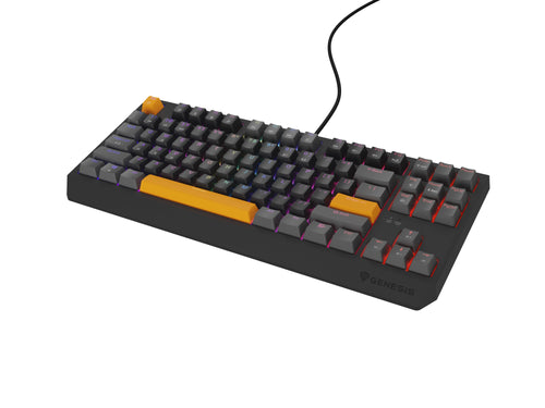 Genesis Thor 230 Tkl RGB Mechanical Gaming Keyboard, Outemu Red Switch, Us Layout, Wired, Anchor Gray Positive — image 1