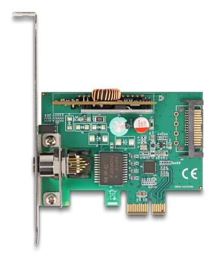 Pci Express X1 Network Card 2,5 Gigabit LAN 1 X M12 With PoE + Rtl