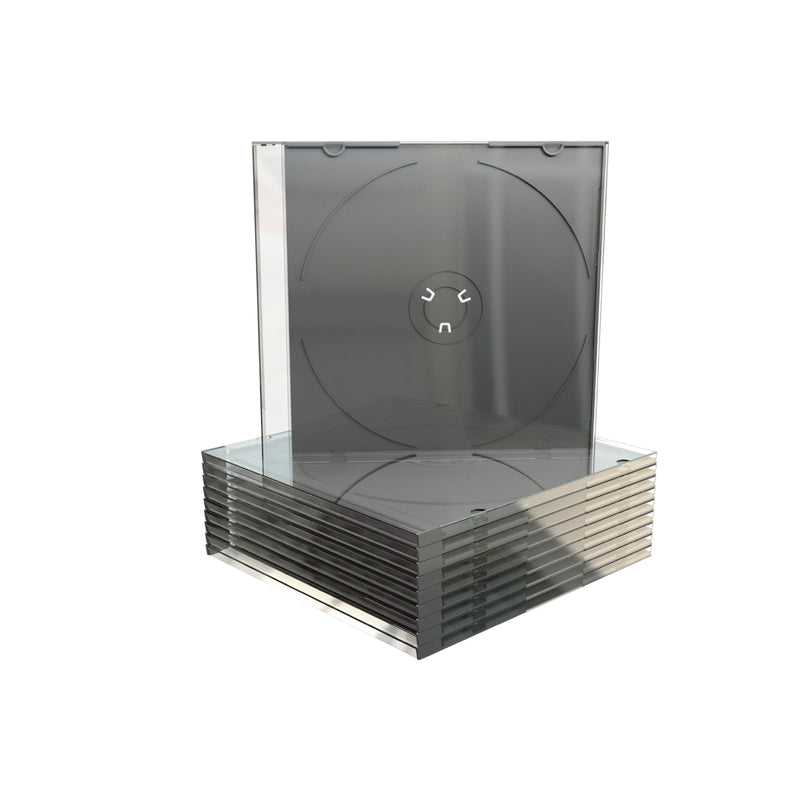 Mediarange BOX21 Case For Drives Ópticos Box Transparent Cd 1 Drives Black Transparent 100UDS