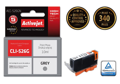 Activejet Ink ACC-526GN Grey 10ML Canon CLI-526G — image 1